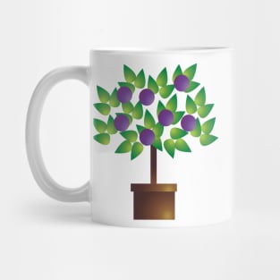 Plum Tree Pot Plant Digital Art | Melanie Jensen Illustrations Mug